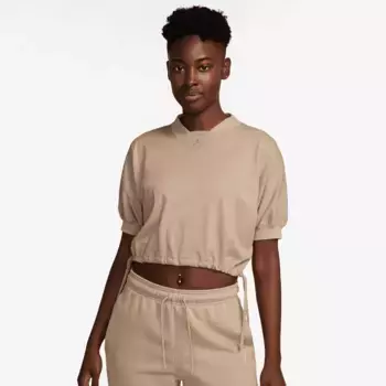 Топ Jordan Short Sleeve Top, коричневый/коричневый