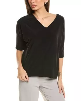 Топ Joseph Ribkoff с рукавами до локтя, черный