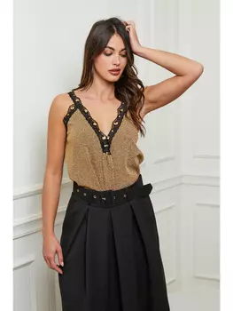 Топ Josfine Julyons, золото/черный