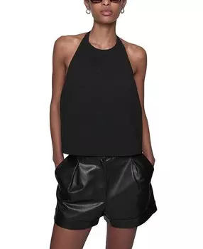 Топ Jovie с поясом и бретелькой через шею Rebecca Minkoff, черный