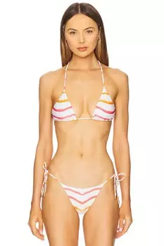 Топ Joy T-Back с треугольными чашечками от Vix Swimwear, sandstone