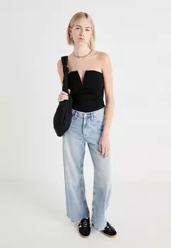 Топ JUNO V NECK WAL G., черный