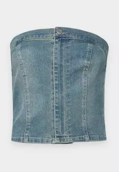 Топ JXTINGA SLIM TOP JJXX, синий деним