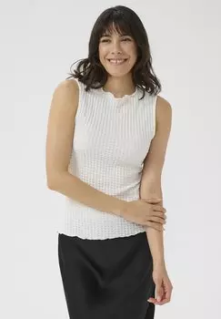 Топ KALIMA - Blouse Kaffe, кремовый