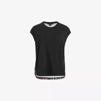 Топ Kalma из органического хлопка с леопардовым принтом Allsaints, золотой