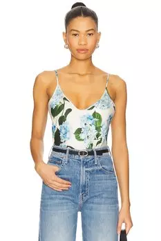 Топ-камисоль Lexi L'Agence, ivory & light blue hydrangea