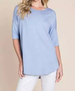 Топ Kandra из денима BOMBOM, цвет denim