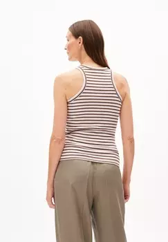 Топ KANITAA STRIPES ARMEDANGELS, темно-фиолетовый