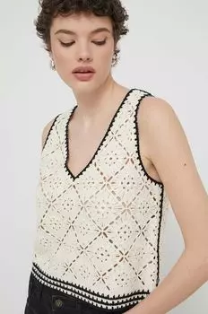 Топ Карен Desigual, бежевый