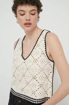 Топ КАРЕН Desigual, бежевый