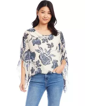 Топ Karen Kane Blouson Scarf Top, цвет Print