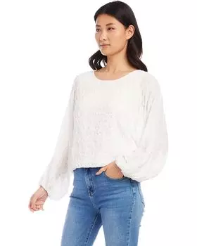 Топ Karen Kane Lantern Sleeve Top, белый