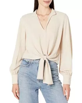 Топ Karen Kane Tie-Front, песочный