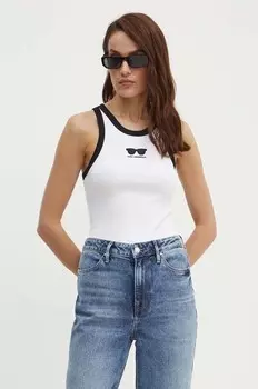 Топ Karl Lagerfeld, белый
