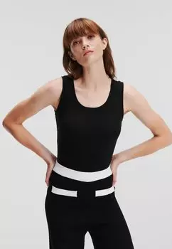 Топ KARL LAGERFELD, черный