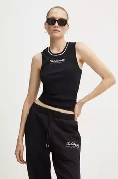 Топ Karl Lagerfeld, черный