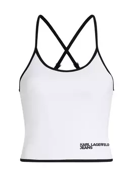 Топ KARL LAGERFELD JEANS, белый