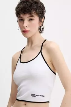 Топ Karl Lagerfeld Jeans, белый