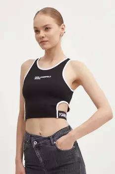 Топ Karl Lagerfeld Jeans, черный