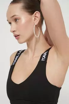 Топ Karl Lagerfeld Jeans, черный