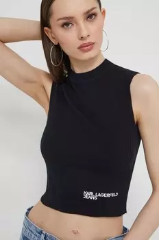 Топ Karl Lagerfeld Jeans, черный