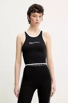 Топ Karl Lagerfeld Jeans, черный