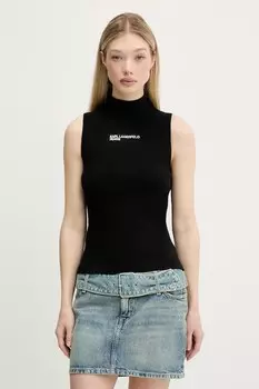 Топ Karl Lagerfeld Jeans, черный