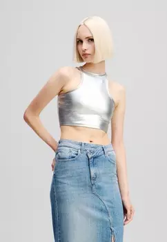 Топ Karl Lagerfeld Jeans, серый