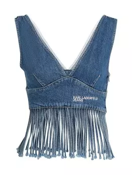 Топ KARL LAGERFELD JEANS, синий деним