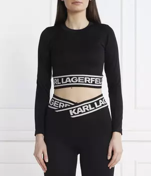 Топ Karl Lagerfeld Slim Fit, черный