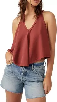 Топ Karri Swing Tank Free People, цвет Burnt Henna