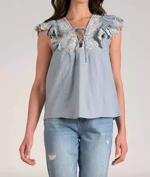 Топ Кэти в нежно-голубом цвете ELAN