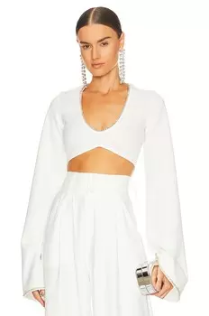 Топ Khanums Kira Diamante Trim, белый