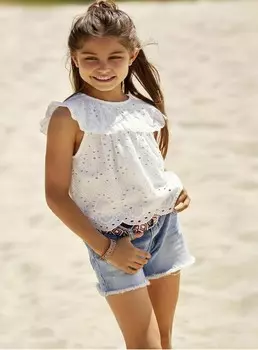 Топ Kids ONLY, кремовый