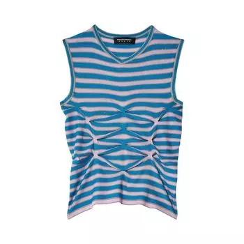 Топ Kiko Kostadinov Zabriskie Sleeveless Top Ocean Blue/Lilac, черный