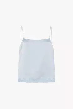 Топ килари из шелка The Row, голубой
