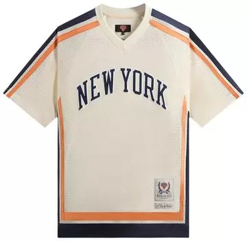 Топ Kith For The New York Knicks Mesh Leon Top 'Sandrift', кремовый