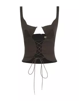 Топ Knwls, темно-коричневый