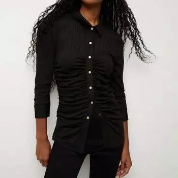 Топ Koka черного цвета Veronica Beard