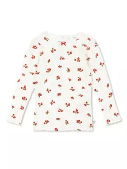 Топ Konges Sljd с цветочной вышивкой, белый