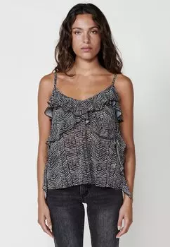 Топ Koroshi, черный