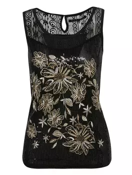 Топ KOROSHI GURTBAND, черный