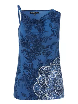 Топ KOROSHI GURTBAND, синий