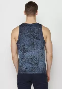 Топ Koroshi, синий индиго