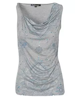 Топ KOROSHI, светло-серый