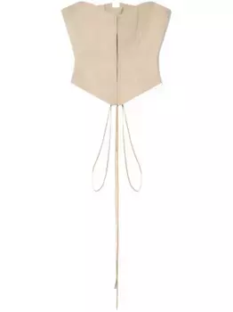 Топ-корсет без бретелей STELLA MCCARTNEY, нейтральный