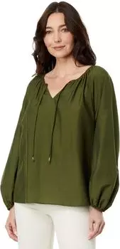 Топ-крестьянка с длинными рукавами Agua Amara Tommy Bahama, цвет Palm Verde