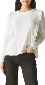 Топ Kristi с рюшами Michael Stars, цвет Chalk