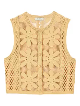 Топ крючком SANDRO, желтый