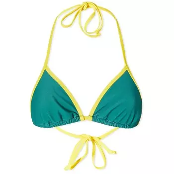 Топ купальника Miaou Jo, зеленый/желтый